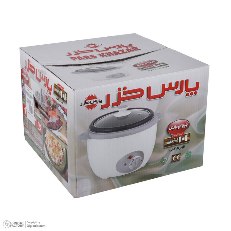 پلوپزسفید اتوماتیک 8 نفره پارس خزر مدل RC181TSP Candoj