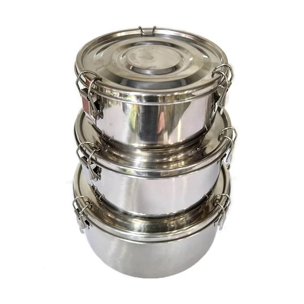 ظرف غذای سه تکه استیل