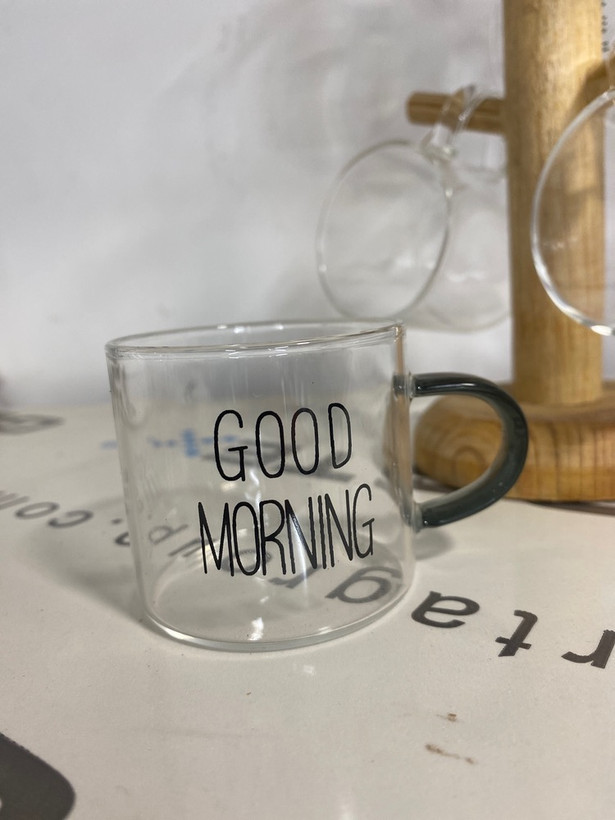 فنجان شات قهوه پیرکس، طرح GOOD MORNING